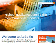 Tablet Screenshot of abbaltis.com